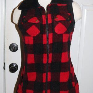 💥HP💥 Chaps denim vest size small plaid adorable full zip